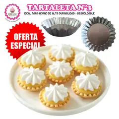 GENERICO - Molde para Tartaleta N°3 para Repostería - 100 unidades