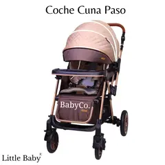 LITTLE - Coche Cuna Para Bebe «PASO» Beige