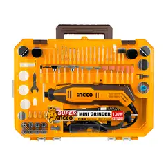 INGCO TOOLS - Mini Grinder 130w Taladro Multipropósito Cortador Maleta
