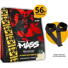 MUTANT - MASS DE 5LB VAINILLA + STRAPS - GANADOR MASA