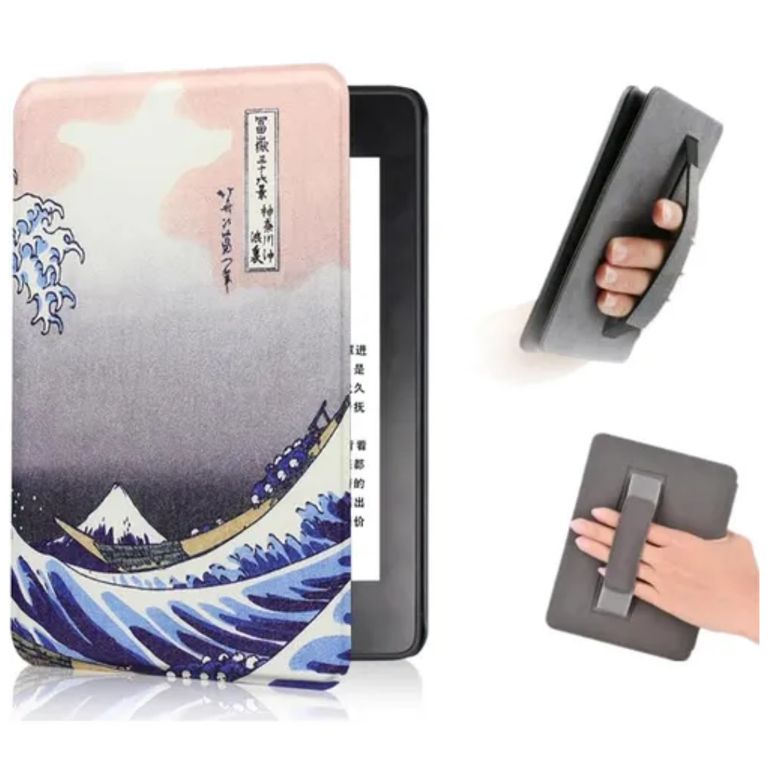 Case Funda para Kindle Paperwhite 12° 2024 C/sujetador Ola kanawaga