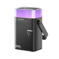 REMAX - Power Bank FP-3 Negro 40000 mAh 65W LED