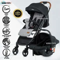 BABY - Coche Maleta Travel System «BRUNEI» Porta bebé Black
