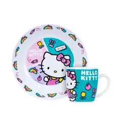 SCOOL - Vajilla Infantil Hello Kitty + Taza Ceramica 703090