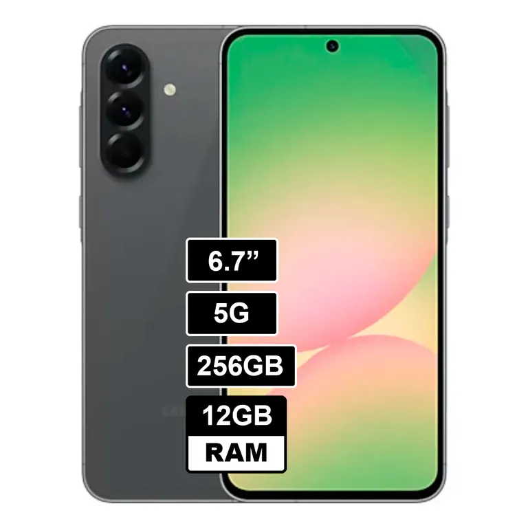 Celular Galaxy A56 5G 256GB 12GB RAM cámara principal 50MP frontal 12MP Negro