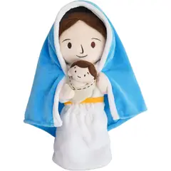 GENERICO - Peluche de la Virgen Maria Muñeco de Apego 30cm Blanco