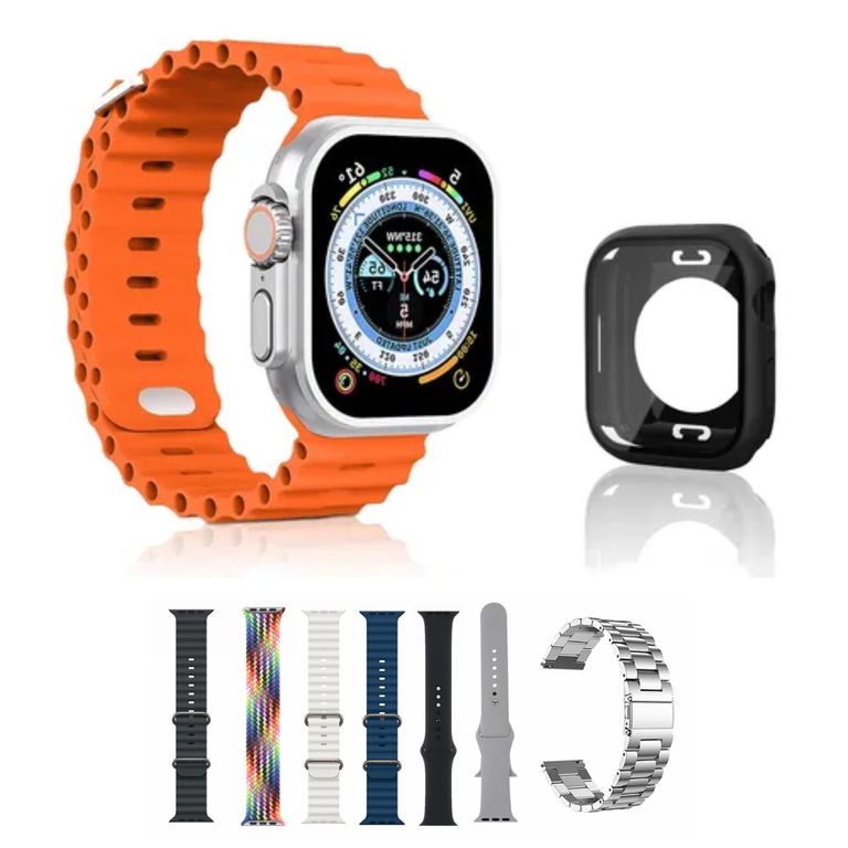 Smartwatch Y80 Ultra Sport Pantalla 2.02 + Kit 8 Correas