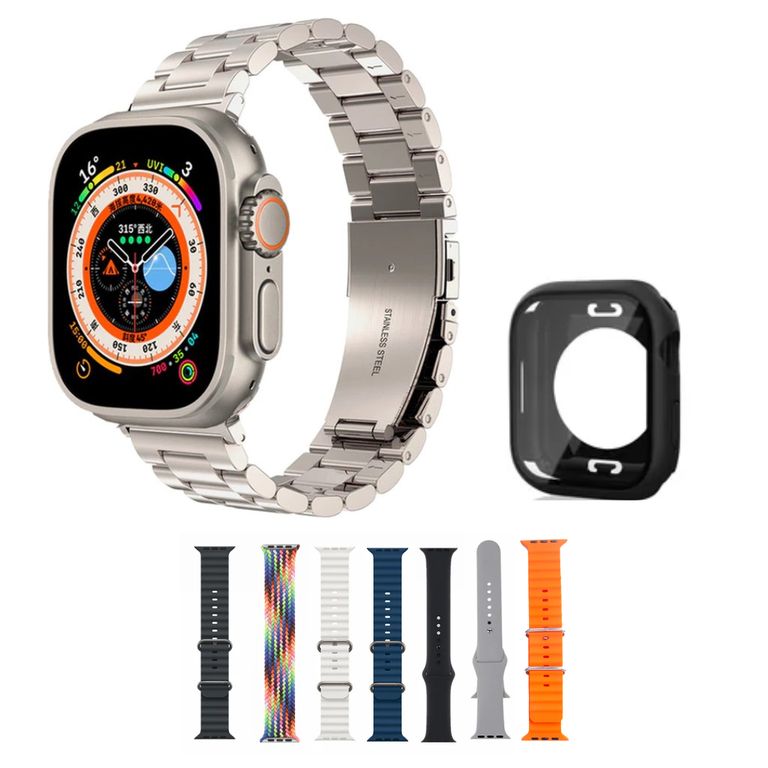 Smartwatch Y80 Ultra 8 en 1 - Variedad de correas