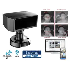 GENERICO - Sensor De Fatiga 4g Gps Adas Dsm 3 Entradas De Video 12-24v