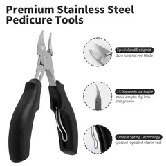 GENERICO - Kits 11 Pzs Manicura Pedicura de Acero Inoxidable Mejoradas
