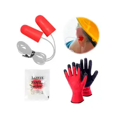 TOTAL TOOLS - Pack X30 Protectores Auditivo Tapones Seguridad Anti Ruido