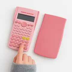 GENERICO - Calculadora Científica Con 240 Funciones Rosada Basica Regreso a Clases