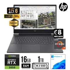 HP - LAPTOP VICTUS GAMING 15-FB2017LA R7-8845HS RAM 16GB SSD 1TB RTX 3050 6GB 15.6" FHD WIN 11 HOME