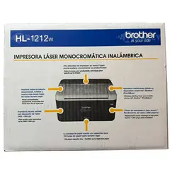 BROTHER - Impresora Sola Hl-1212w Imprime Blanco Y Negro con Wifi
