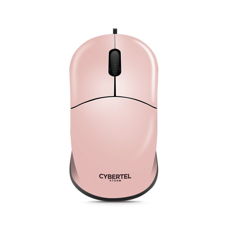 Mouse Oficina Alámbrico 1000DPI Rosado Storm CYB M103p
