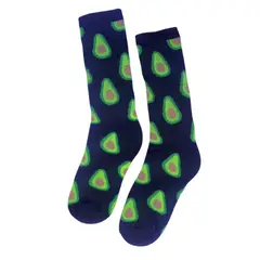 GENERICO - Medias de Algodón Diseño Aguacate Palta Unisex Negro