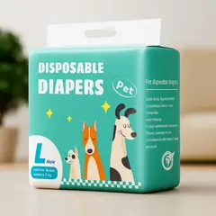 GENERICO - Pañal de Macho Para Perro - Talla L