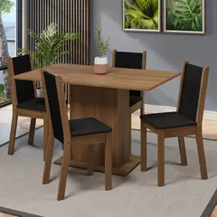 MADESA - Juego de Comedor Tina con 4 Sillas