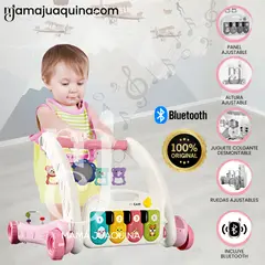 BABY - Caminador Musical 2 en 1 «PIANO WALK» de Lujo Pink