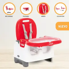 INFANTI - Silla de Comer Portátil para Bebé «MILA» Red