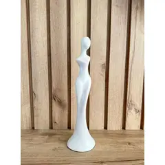 MAP DESIGN HOME - Adorno Dama Decorativa Perlada 11x11x41 cm