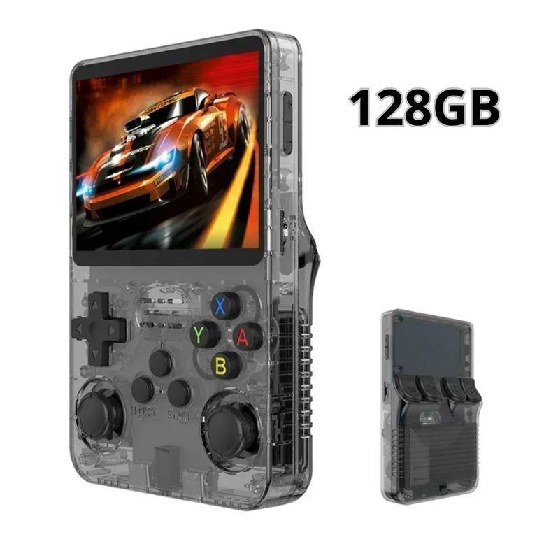 Juego R36S Portatil 128GB 3500mAh Negro