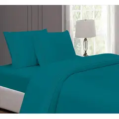 CASATEX - Juego de Sábanas 2 plazas 100% algodón con bordado