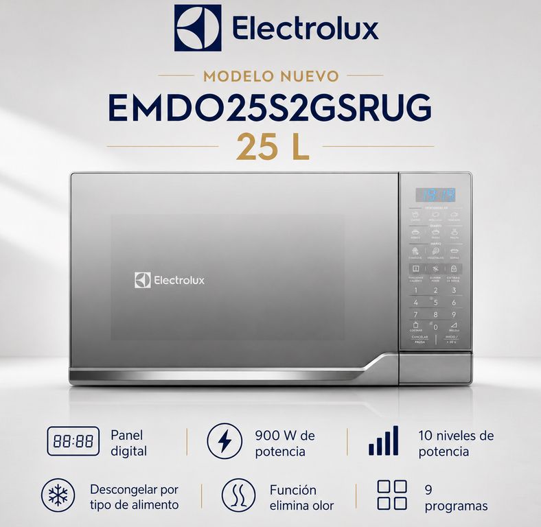 Horno Microondas 25L Electrolux- EMDO25S2GSRUG
