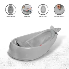 SKIP HOP - Bañera 3 Etapas «MOBY» GRAY