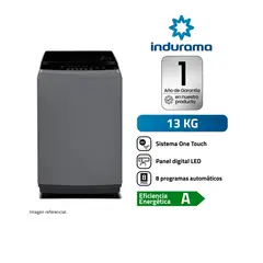 INDURAMA - Lavadora Automática LRI-13DGR 13kg Gris
