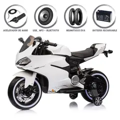 DUCATTI - Moto a Batería para Niños «DUCATTI» White