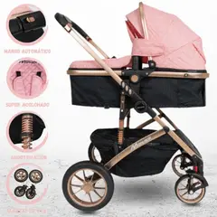 BABY HAPPY - Coche Deportivo Moisés para Bebé «MONACO» Pink