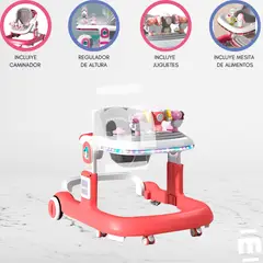 CUZKA - Andador Caminador Con Luz «WALKER» PINK