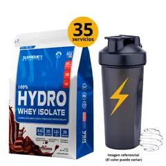 SUPREME NUTRITION - HYDROWHEY ISOLATE DE 1kg CHOCOLATE CON SHAKER - PROTEÍNA ISOLATADA