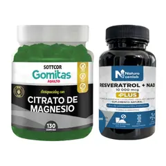 SOTTCOR - GOMITAS CITRATO DE MAGNESIO + RESVERATROL + NAD NATURAZENLAB