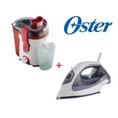 OSTER - Extractor de jugos 500ml FPSTJE316R + PLANCHA GCSTBS3802-053