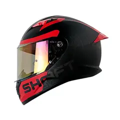 SHAFT - Casco Integral 522SP Dopp Negro Talla XL Certificado ECE 22.06 para Moto Seguridad Protección