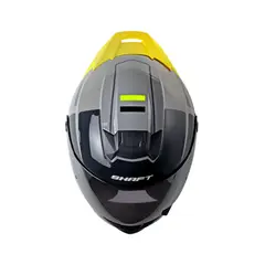 SHAFT - Casco Integral SH-502SP Luke Gris Negro Talla L Certificado DOT para Moto Seguridad Protección