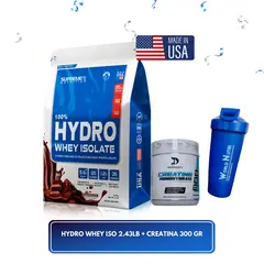 SUPREME NUTRITION - 100% Hydro Whey Isolate Vanilla Cream + Creatina dragon pharma 300 gr + regalos