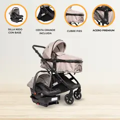 INFANTI - Coche Travel System «EPIC 6G» Beige