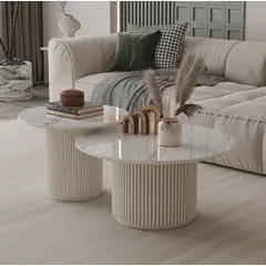 STIL NOVO - MESA DE CENTRO FJORD MARFIL