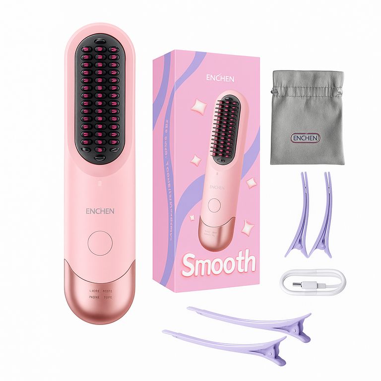 Peine alisador de cabello H100 - Rosado
