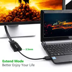 UGREEN - Adaptador HDMI a VGA + 35mm Audio - 40233