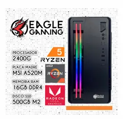 AMD - COMPUTADORA PC RYZEN 5 2400G RAM 16GB + SSD 5000GB + GRAFICA VEGA 11 2GB