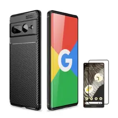GENERICO - CASE CARBONO AUTOFOCUS GOOGLE PIXEL 7 Y VIDRIO