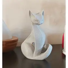 GENERICO - ADORNO EXCLUSIVO GATO GRANITO 23cm x 13cm x 15cm