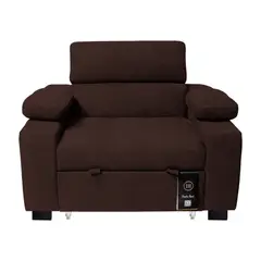 BARAKA HOME - Sofá Cama Baltimore 1 Plz - Chocolate