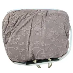 GENERICO - Funda con relieve diseño de hojas super suave para mueble - MARRON CLARO P4