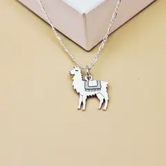 GENERICO - Collar llamita elaborado en plata 950