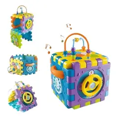 GIOIO - Juguete Didáctico Montessori Educativo 6en1 Música Cubo Bebé